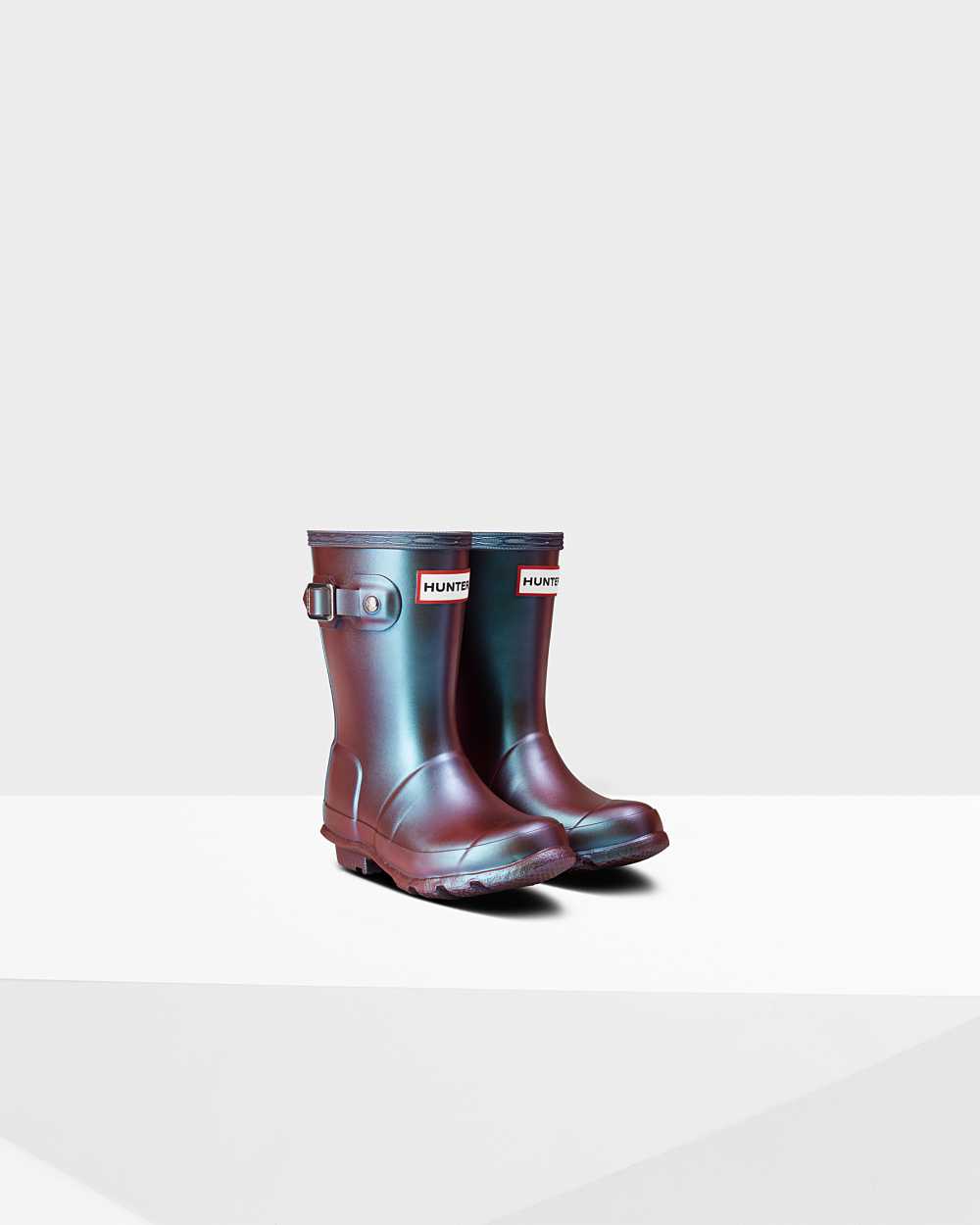 Hunter Original Little Nebula Kids Rain Boots NZ-67592T Blue